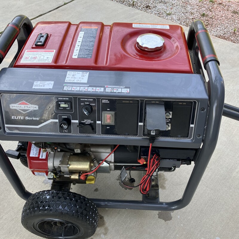 Generator, Briggs & Stratton Elite Series
 8000W / 10,000W  73 hours
electric start
