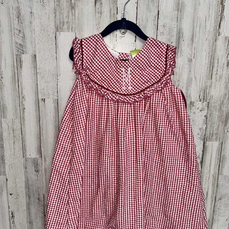 6 Red Plaid M Dress, Red, Size: Girl 6/6x