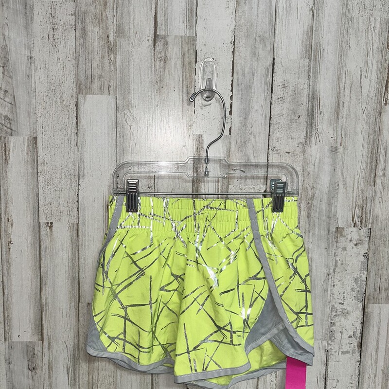 7/8 Lime Printed Shorts, Green, Size: Girl 7/8