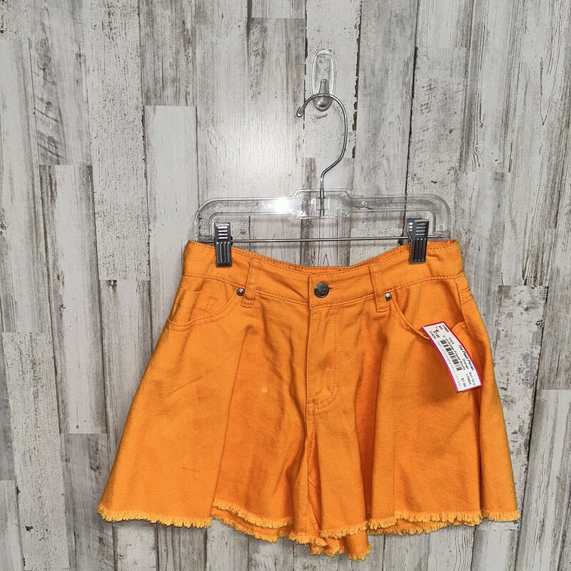 10 Orange Frayed Shorts