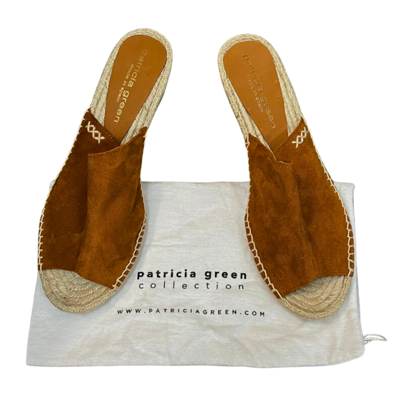 New Patricia Green Sandals
Leather Upper
Espadrille Bottom
Cognac
Size: 10