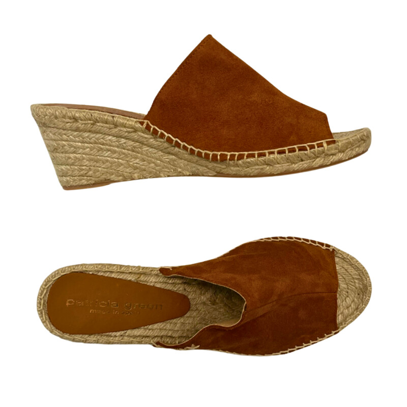 New Patricia Green Sandals
Leather Upper
Espadrille Bottom
Cognac
Size: 10