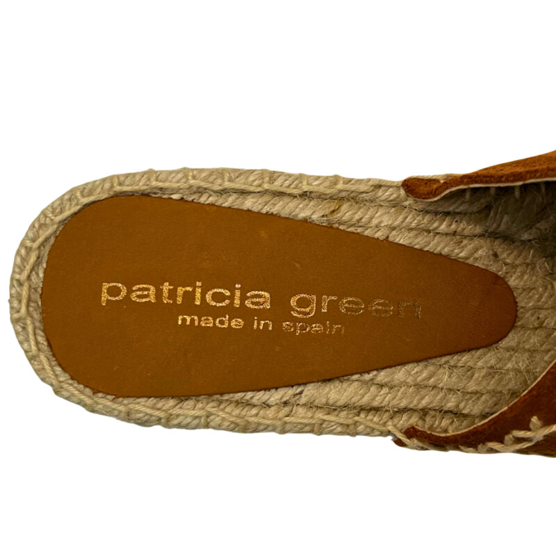 New Patricia Green Sandals
Leather Upper
Espadrille Bottom
Cognac
Size: 10