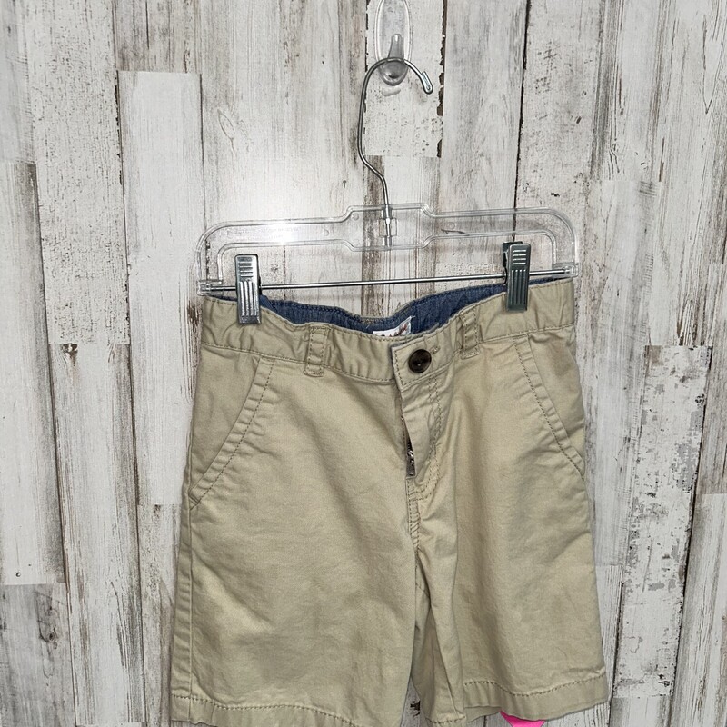 7 Khaki Button Shorts, Khaki, Size: Boy 5-8