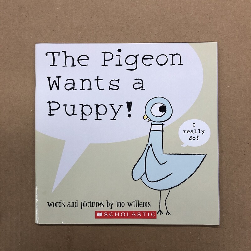 The Pigeon Wants A Puppy, Size: Back, Item: Paper