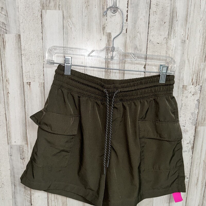 S Army Green Cargo Shorts, Green, Size: Ladies S