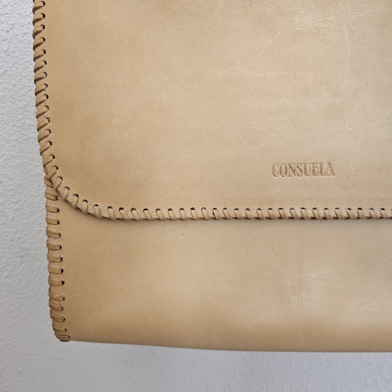 Consuela Leather, Tan, Size: Shoulder