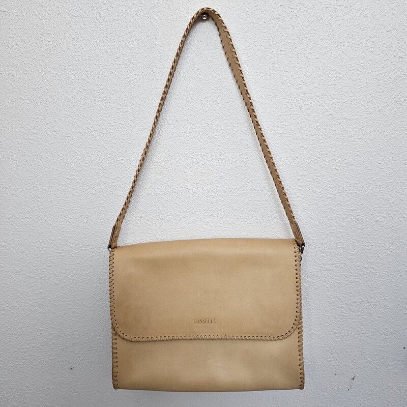 Consuela Leather, Tan, Size: Shoulder