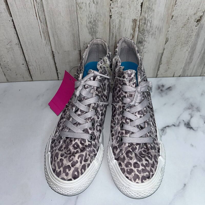 A9 Grey Cheetah Sneakers, Grey, Size: Shoes A9