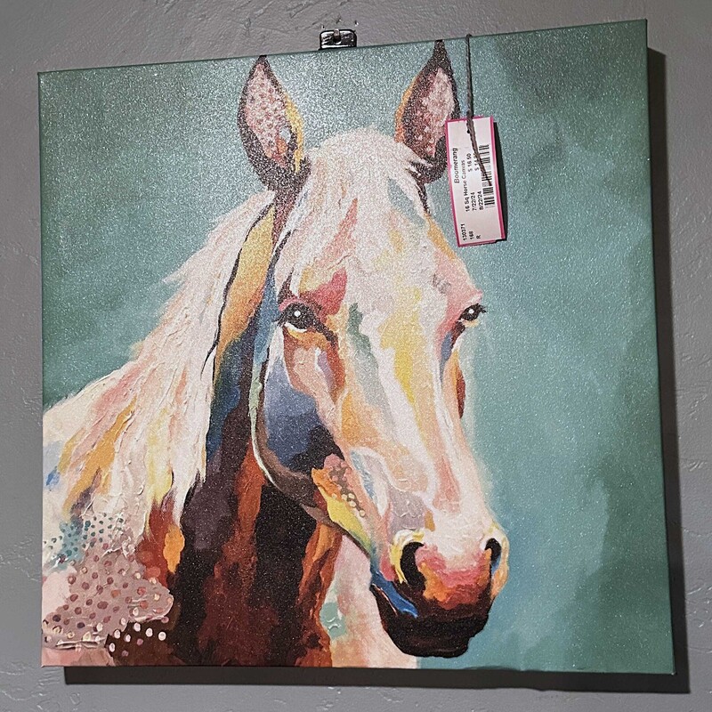 16 Sq Horse Canvas