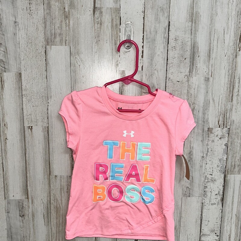 3T The Real Boss Tee, Pink, Size: Girl 3T