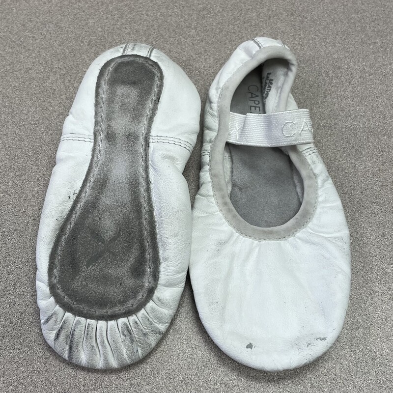 Capezio Ballet Shoes, White, Size: 11Y