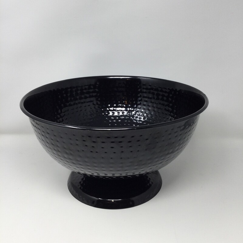 Black Hammered Bowl