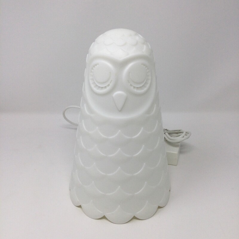 White Owl Table Lamp