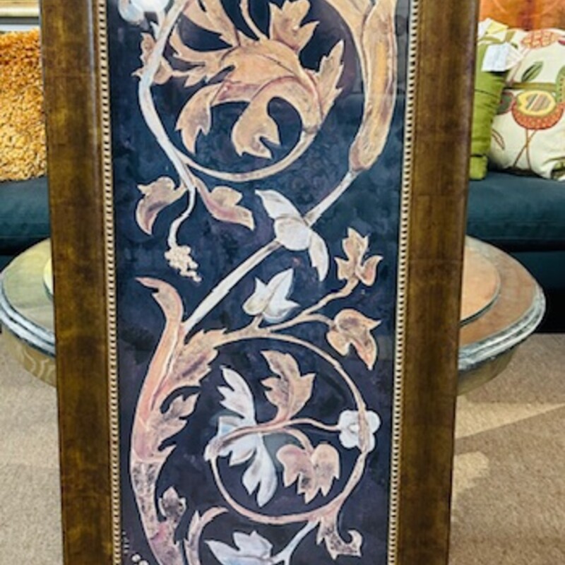 Z Gallerie Segovia Scroll II Artwork in Frame
Brown Blue Tan Size: 19 x 45H
Coordinating artwork sold separately