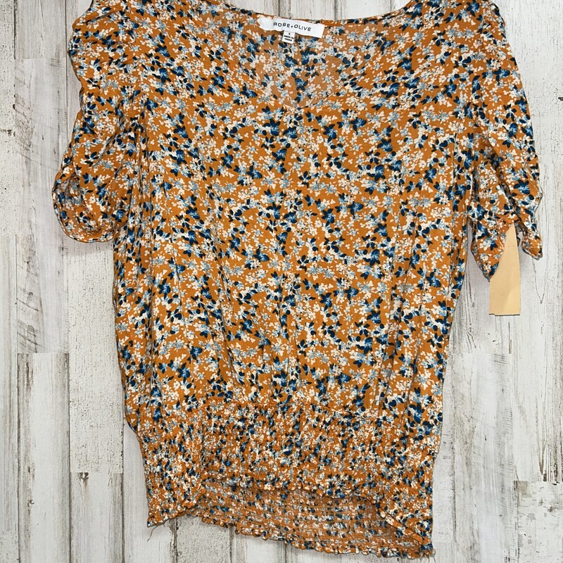 S Yellow Floral Smock Tri