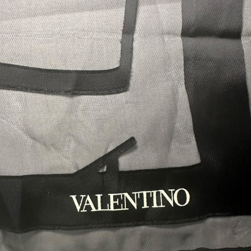 Valentino V Print Silk Blend  Scarf<br />
Dimensions: 30x25