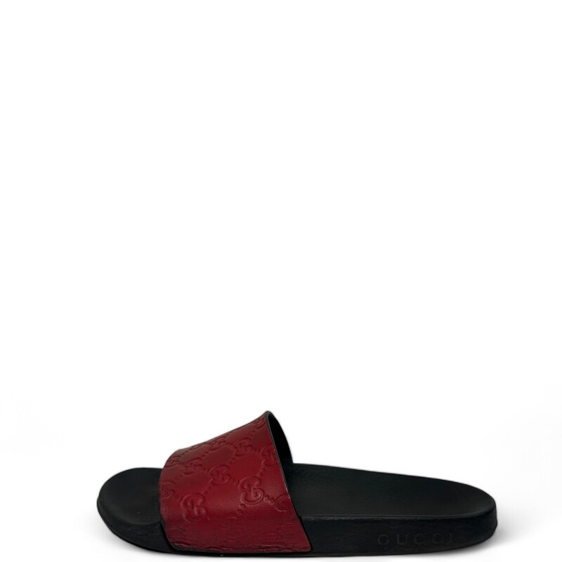 Gucci Guccissima Slides
 Red
 Size: 37

454330 170