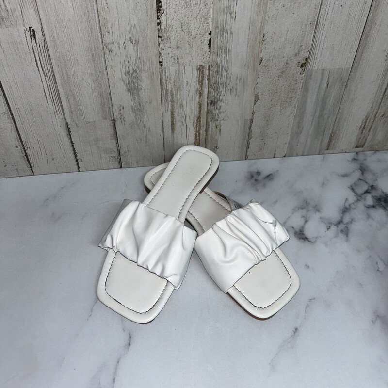A6 White Strap Sandals