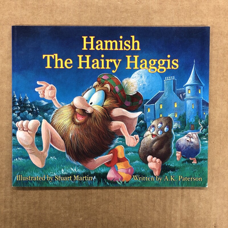 Hamish The Hairy Haggis, Size: Back, Item: Paper