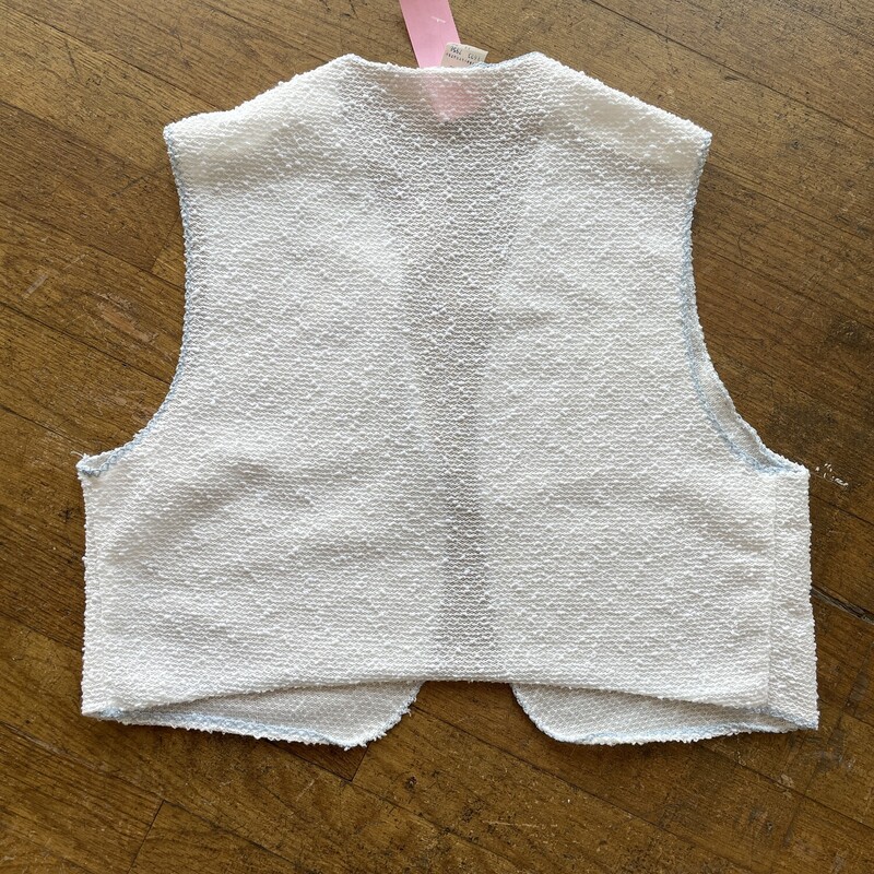 Vest White/ Blue Trim, White, Size: Medium<br />
Price: $9.99<br />
All sales are final. No Returns<br />
<br />
Pick up within 7 days of purchase<br />
Or<br />
Have it shipped<br />
Thank you for your purchase!