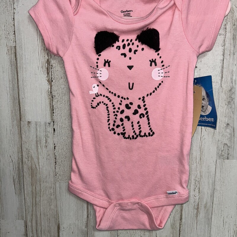 NEW 6/9M Pink Leopard One, Pink, Size: Girl 6-12m