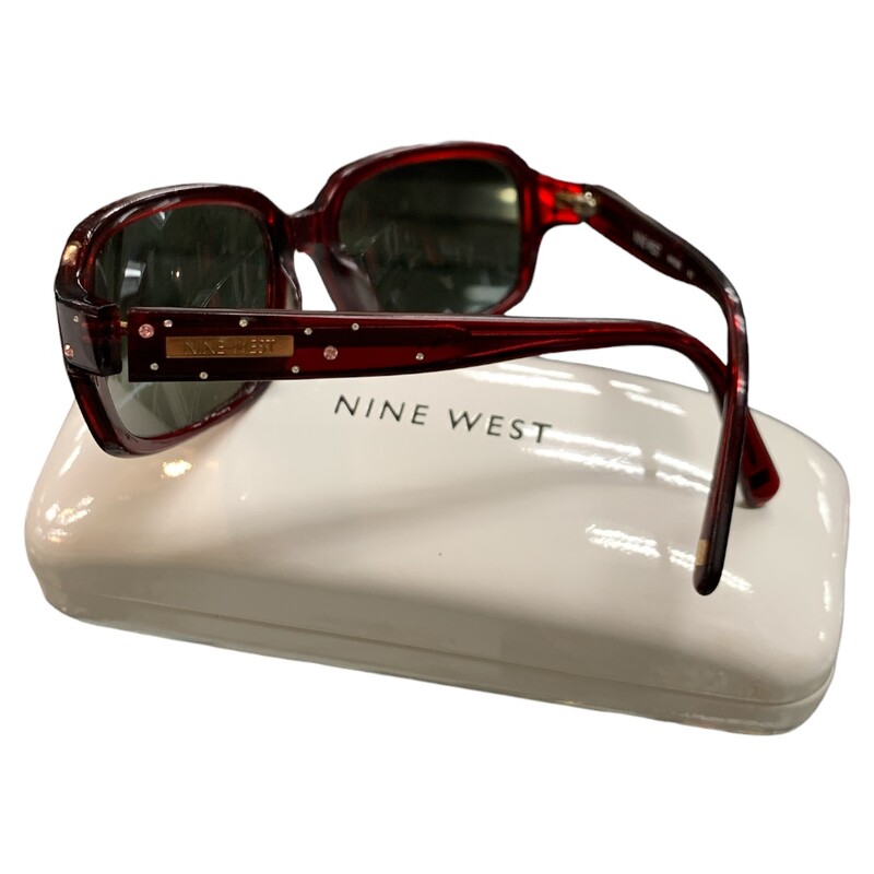 Nie West Glasses W Case, Darkbrwn, Size: None