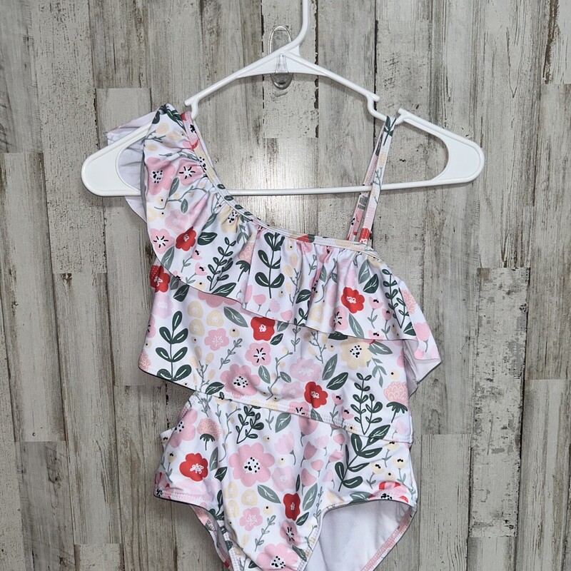 12 White Floral Ruffle Sw