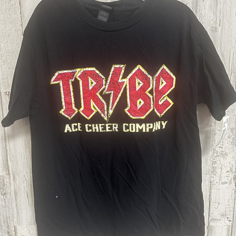 7/8 Tribe Cheer Tee, Black, Size: Girl 7/8