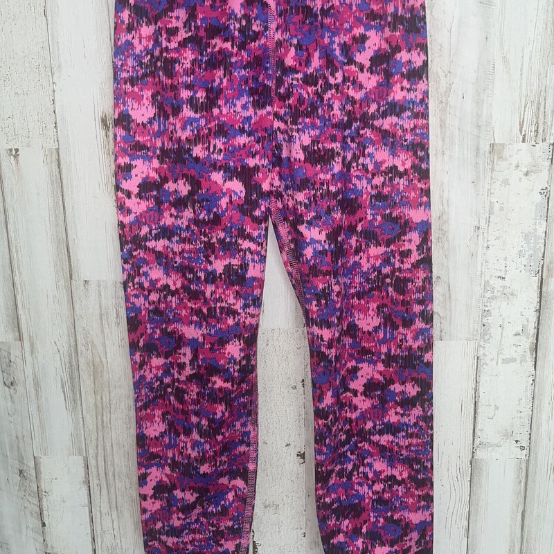 6 Pink Printed Leggings, Pink, Size: Girl 6/6x