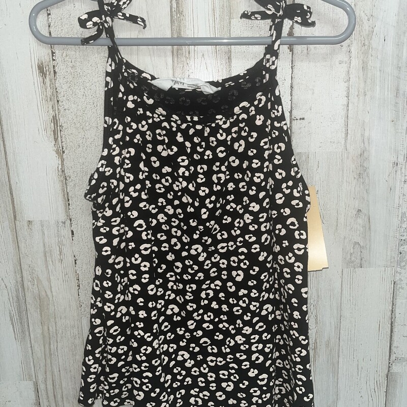 5T/6 Black Leopard Tank, Black, Size: Girl 5T