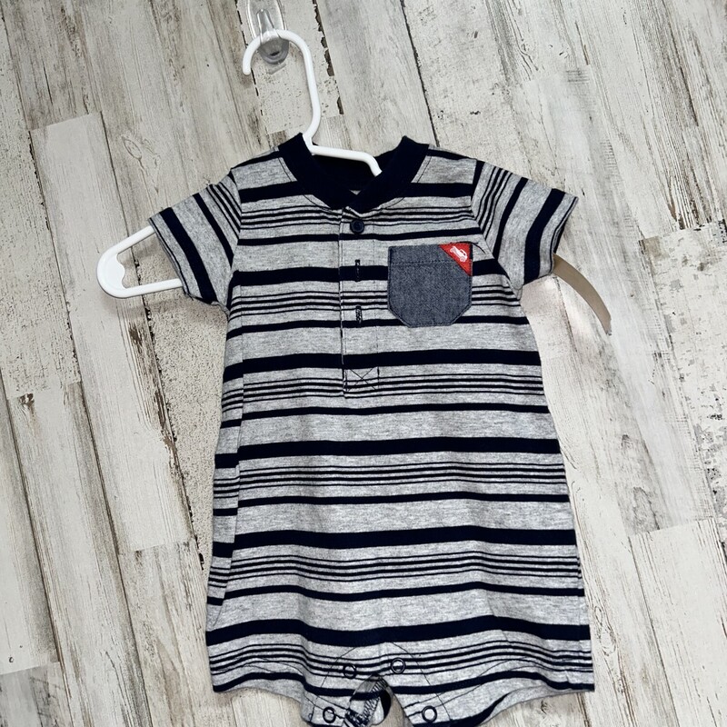 3M Grey Stripe Romper