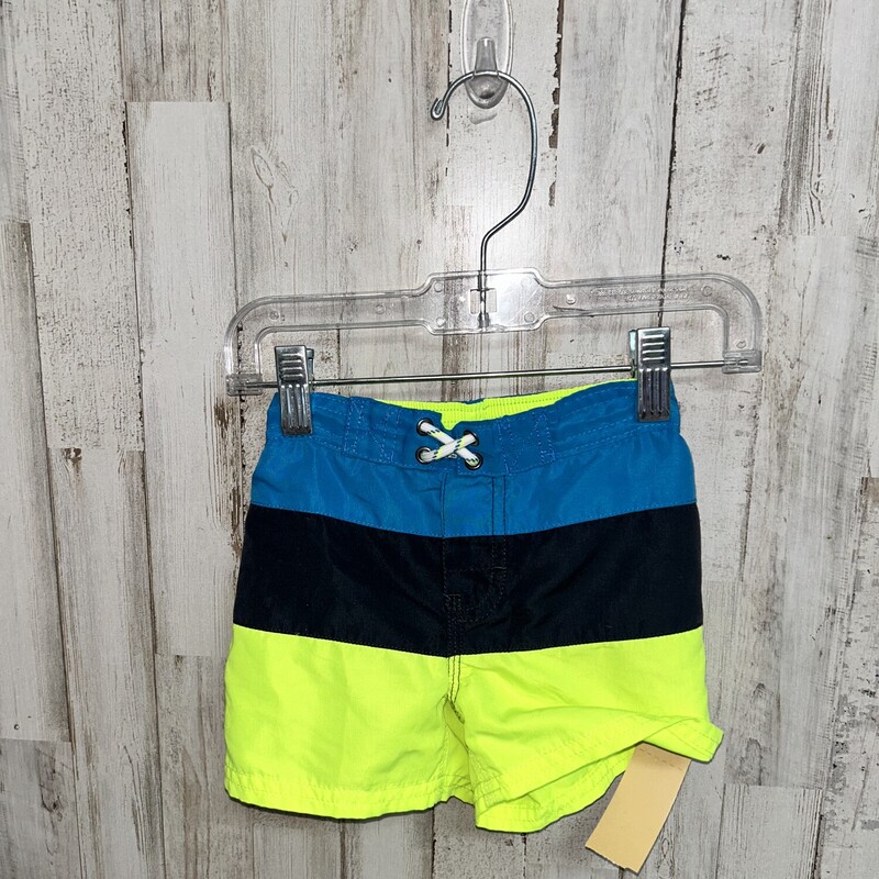 18M Neon Stripe Swim Shor