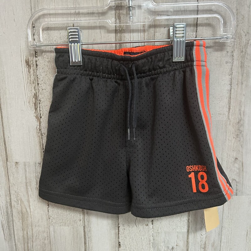 24M Grey Gym Shorts, Grey, Size: Boy 12-24m