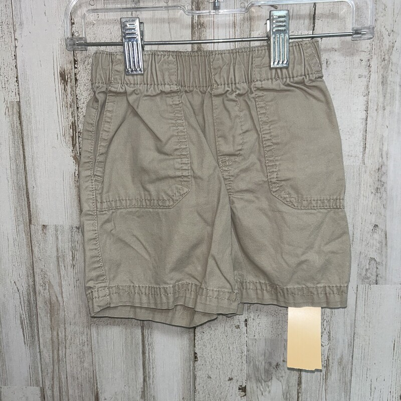 18M Pull On Khaki Shorts, Kahki, Size: Boy 12-24m