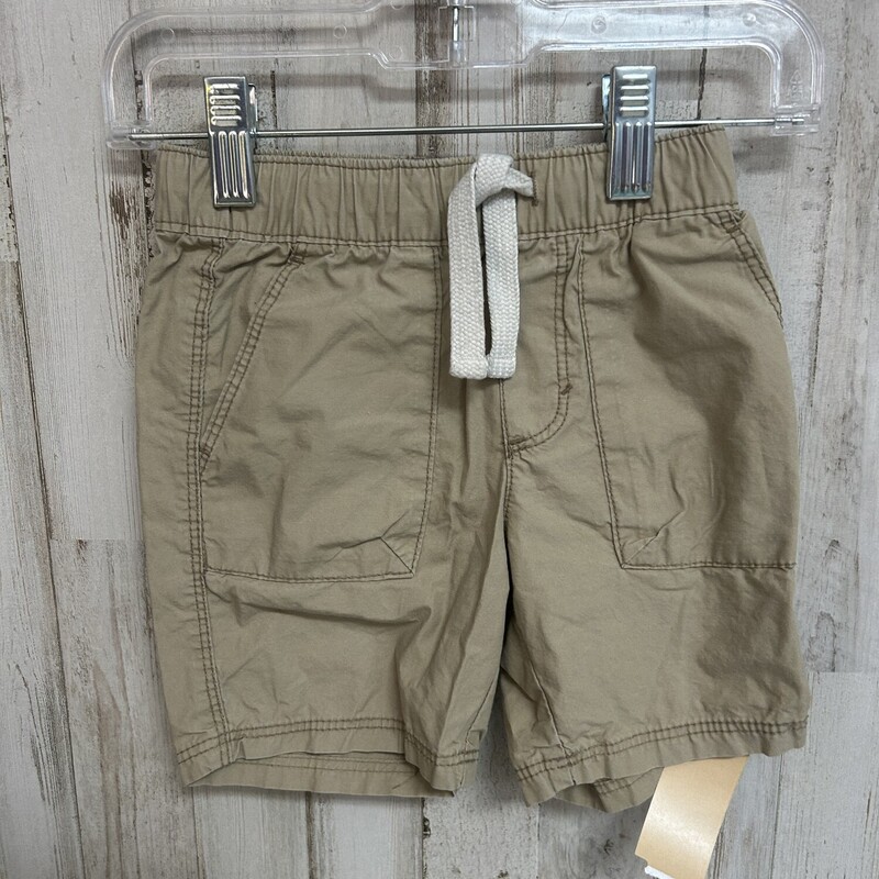 2T Tan Drawstring Shorts, Tan, Size: Boy 2T-4T