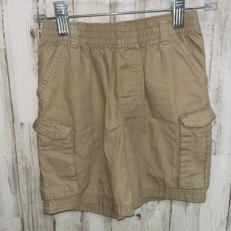3T Drk Tan Cargo Shorts, Tan, Size: Boy 2T-4T