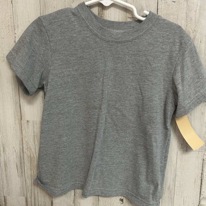 3T Grey Cotton Tee, Grey, Size: Boy 2T-4T