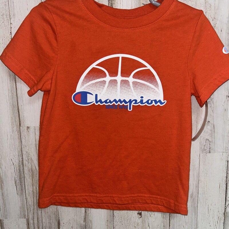 3T Orange Basketballt Tee