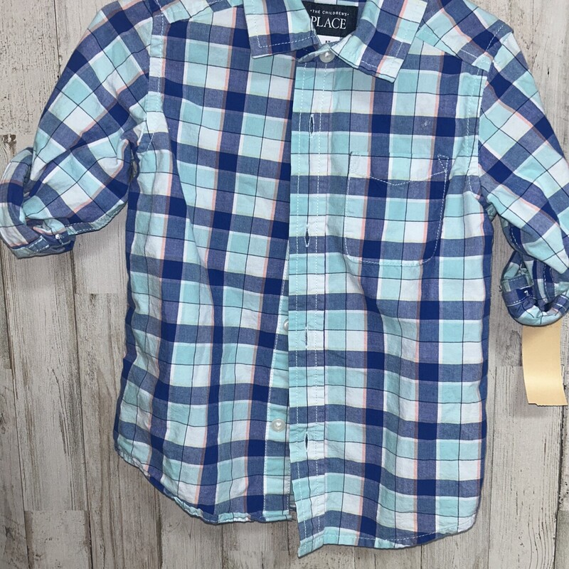 3T Aqua Button Up