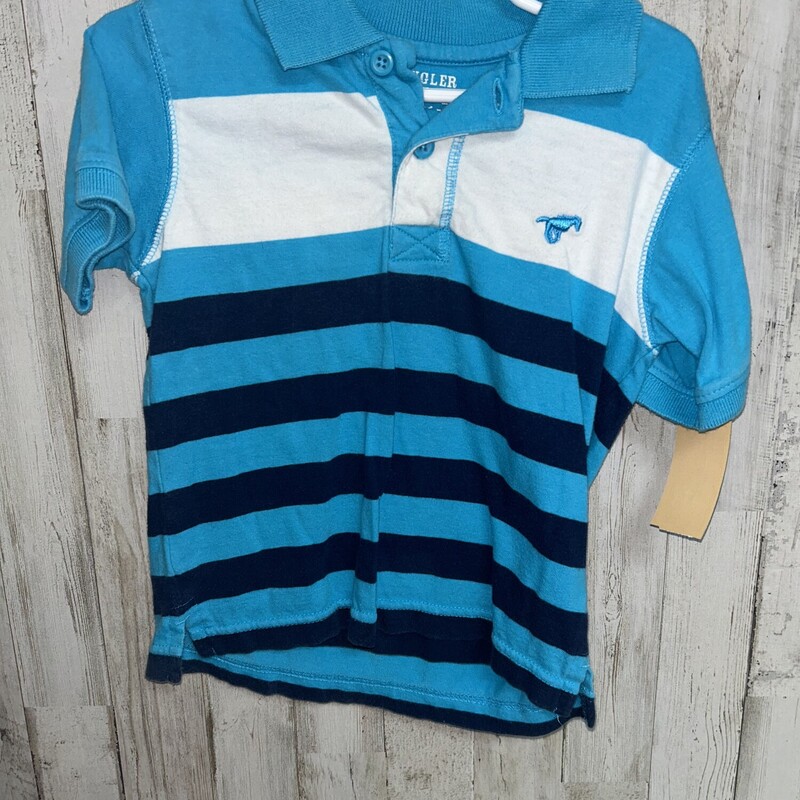 3T Blue Striped Polo