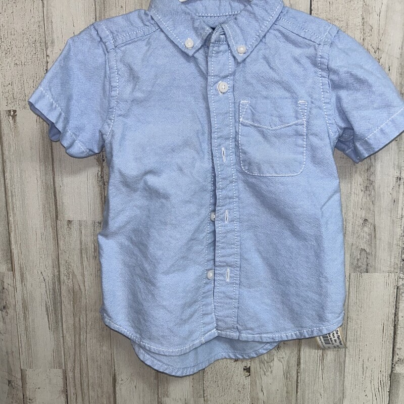 18/24M Lt Blue Button Up, Blue, Size: Boy 2T-4T