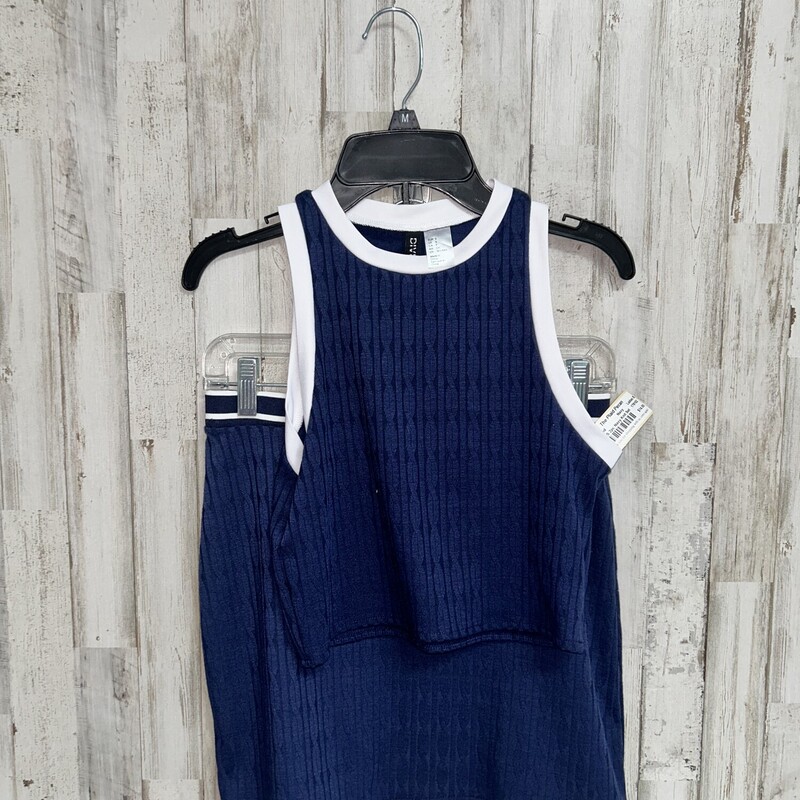 NEW S 2pc Navy Knit Set