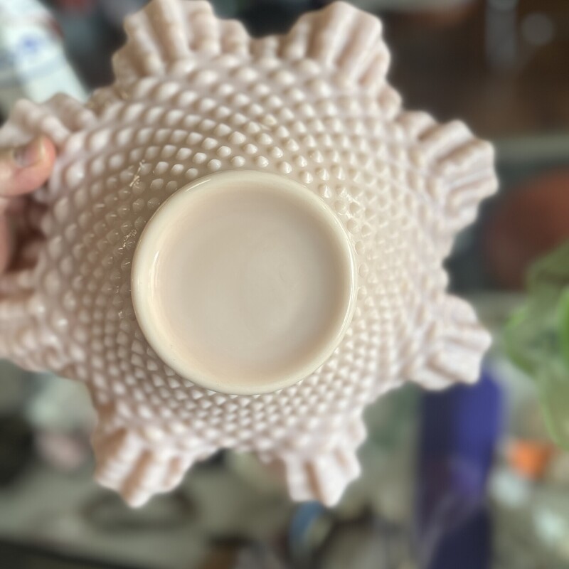 Fenton Ruffled Hobnail Bowl, Pink Milk<br />
Vintage Glass Bowl<br />
<br />
All Sales Are Final . No Returns<br />
<br />
Pick Up In Store<br />
OR<br />
Have It Shipped<br />
<br />
<br />
Thank You For Shopping With Us:-)