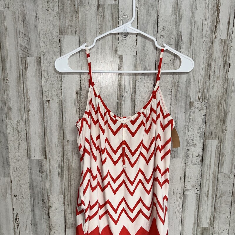 S Red Chevron Button Tank