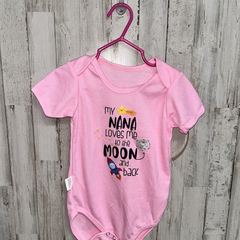 2T Nana Loves Me Onesie, Pink, Size: Girl 2T