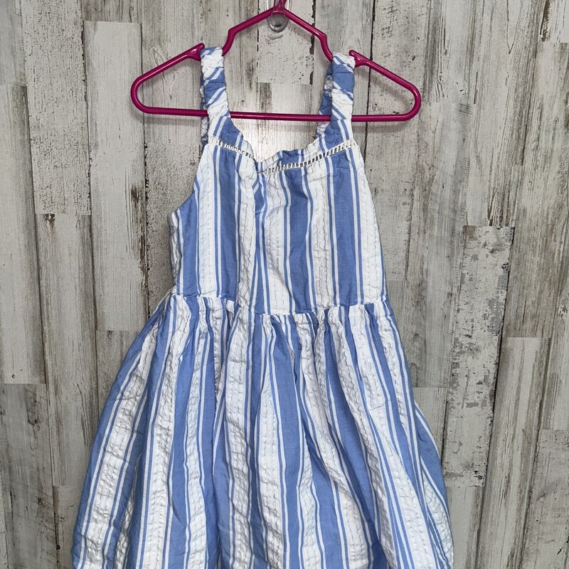 6 Blue Striped Tank Dress