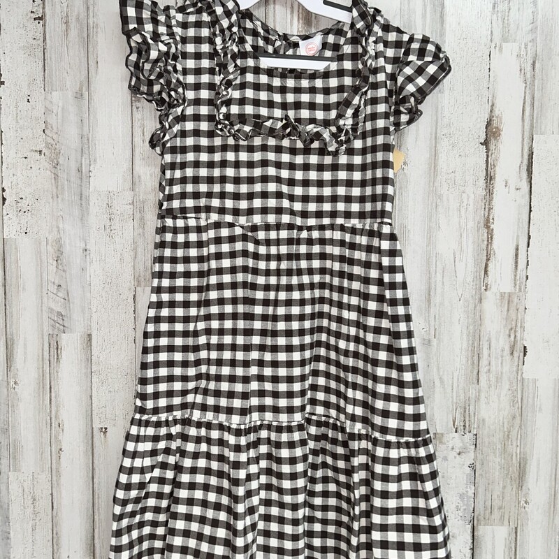 7/8 Brown Plaid Dress, Brown, Size: Girl 7/8