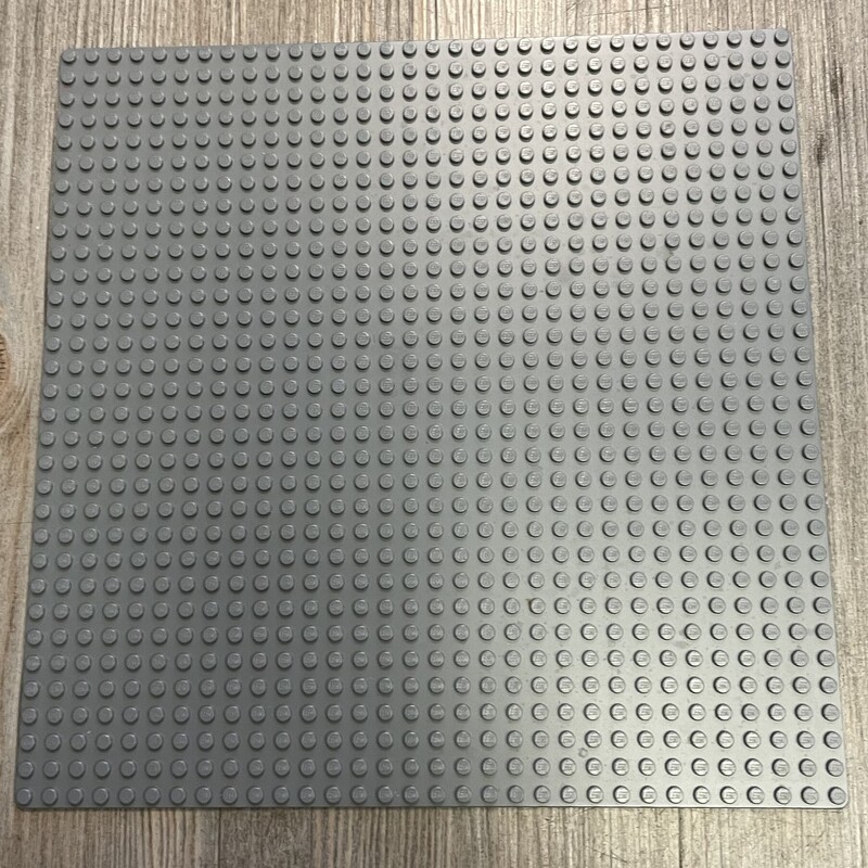 Lego Baseplate, Grey, Size: 10x10 Inch