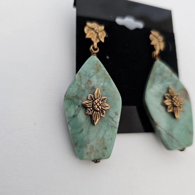 Stephen Dweck Turquoise, Turq/brn, Size: Dangles